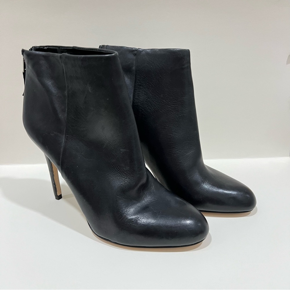 Sam Edelman black leather booties size 10